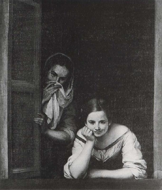 Bartolome Esteban Murillo Two Women at the window